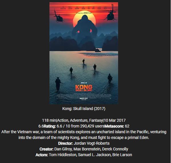 hollywood movie hindi dubbed king kong