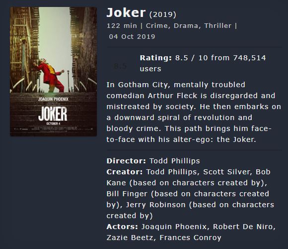 Joker Hindi Dubbed Movie Download Filmyzilla (2019) 480p, 720p Monofindia