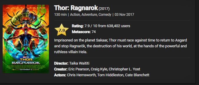 thor ragnarok download free español latino